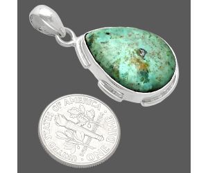 Royston Ribbon Turquoise Pendant SDP153881 P-1072, 16x21 mm