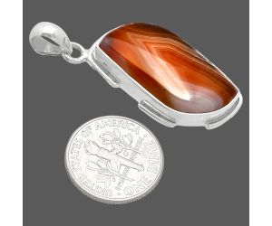 Lake Superior Agate Pendant SDP153886 P-1072, 14x27 mm