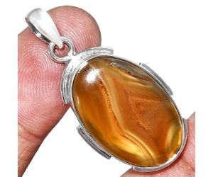 Montana Agate Pendant SDP153887 P-1072, 16x24 mm