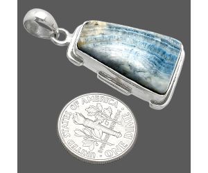 Blue Scheelite Pendant SDP153895 P-1072, 15x22 mm