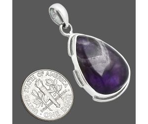 Chevron Amethyst Pendant SDP153903 P-1072, 16x22 mm