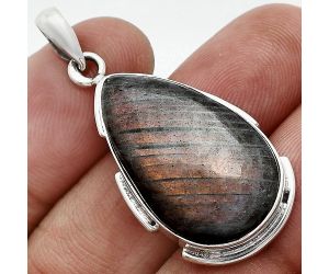 Purple Labradorite Pendant SDP153913 P-1072, 16x26 mm