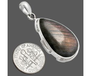 Purple Labradorite Pendant SDP153913 P-1072, 16x26 mm