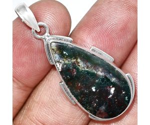 Russian Eudialyte Pendant SDP153914 P-1072, 14x28 mm