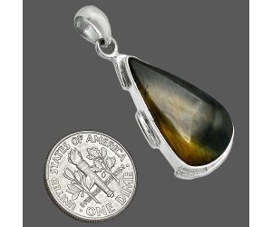 Blue Tiger Eye Pendant SDP153915 P-1072, 14x25 mm