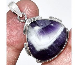 Chevron Amethyst Pendant SDP153917 P-1072, 20x21 mm