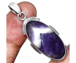 Chevron Amethyst Pendant SDP153924 P-1072, 13x26 mm