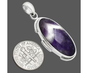 Chevron Amethyst Pendant SDP153924 P-1072, 13x26 mm