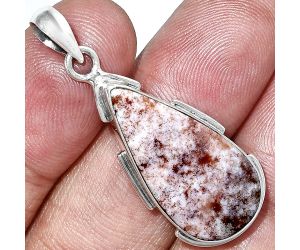 Red Moss Agate Pendant SDP153931 P-1072, 13x26 mm