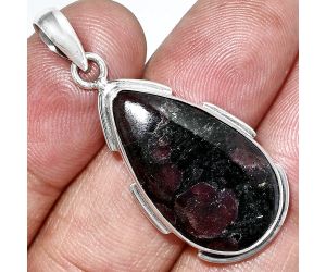 Russian Eudialyte Pendant SDP153940 P-1072, 15x26 mm