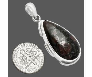 Russian Eudialyte Pendant SDP153940 P-1072, 15x26 mm