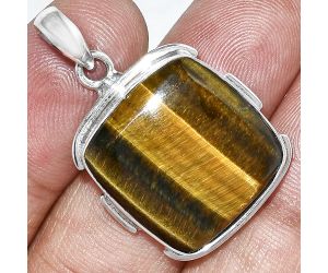 Tiger Eye Pendant SDP153948 P-1072, 19x20 mm