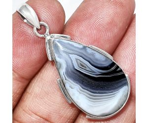 Banded Onyx Pendant SDP153953 P-1072, 17x28 mm