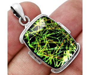 Dichroic Glass Pendant SDP153958 P-1072, 16x22 mm