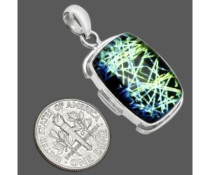 Dichroic Glass Pendant SDP153960 P-1072, 15x21 mm