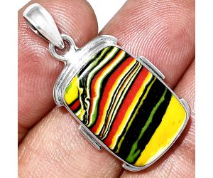 Fordite Detroit Agate Pendant SDP153966 P-1072, 15x21 mm