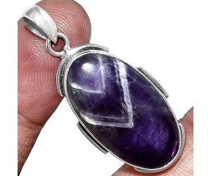 Chevron Amethyst Pendant SDP153972 P-1072, 15x27 mm