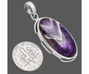 Chevron Amethyst Pendant SDP153972 P-1072, 15x27 mm