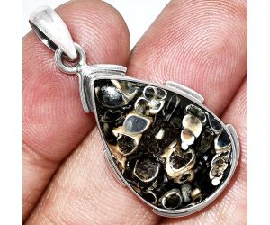 Turtella Jasper Pendant SDP153984 P-1072, 16x24 mm