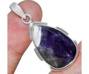 Chevron Amethyst Pendant SDP153987 P-1072, 15x23 mm