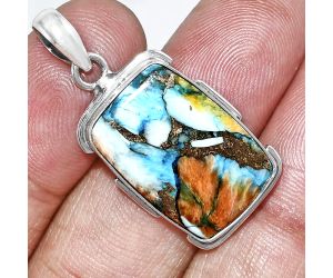 Spiny Oyster Turquoise Pendant SDP153994 P-1072, 14x21 mm