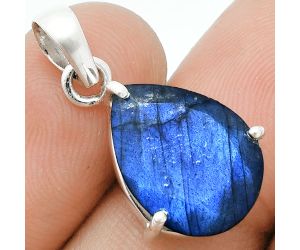 Faceted Blue Labradorite Pendant SDP157055 P-1013, 12x16 mm