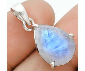 Faceted Rainbow Moonstone Pendant SDP157061 P-1013, 12x16 mm