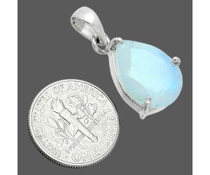 Faceted Rainbow Moonstone Pendant SDP157061 P-1013, 12x16 mm