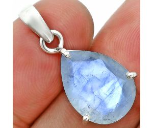 Faceted Rainbow Moonstone Pendant SDP157069 P-1013, 12x16 mm