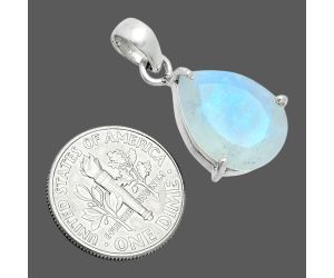 Faceted Rainbow Moonstone Pendant SDP157069 P-1013, 12x16 mm