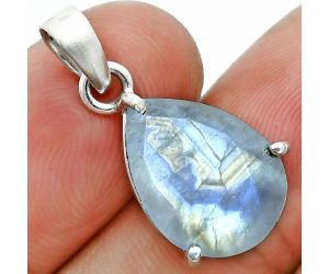 Faceted Rainbow Moonstone Pendant SDP157070 P-1013, 12x16 mm