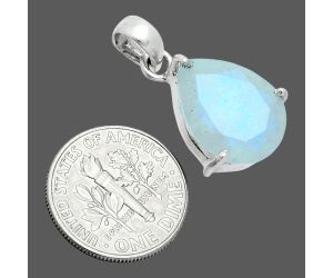 Faceted Rainbow Moonstone Pendant SDP157072 P-1013, 12x16 mm