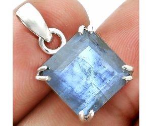 Faceted Rainbow Moonstone Pendant SDP157091 P-1013, 12x12 mm