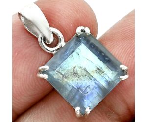 Faceted Rainbow Moonstone Pendant SDP157092 P-1013, 12x12 mm