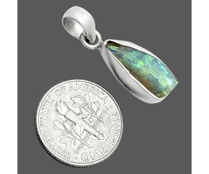 Ethiopian Opal Rough Pendant SDP157094 P-1001, 7x16 mm