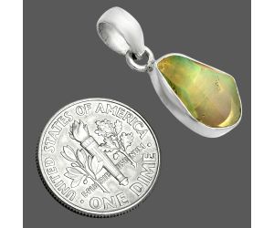 Ethiopian Opal Rough Pendant SDP157101 P-1001, 9x14 mm