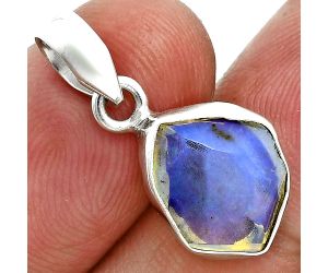 Ethiopian Opal Rough Pendant SDP157102 P-1001, 11x13 mm