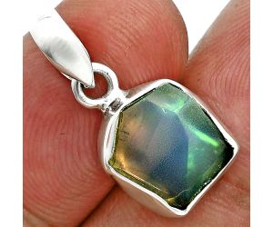 Ethiopian Opal Rough Pendant SDP157103 P-1001, 10x11 mm