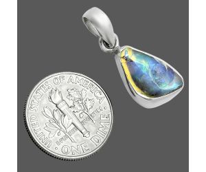 Ethiopian Opal Rough Pendant SDP157104 P-1001, 9x14 mm