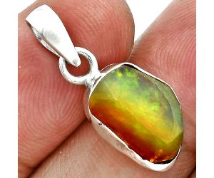 Ethiopian Opal Rough Pendant SDP157106 P-1001, 9x14 mm