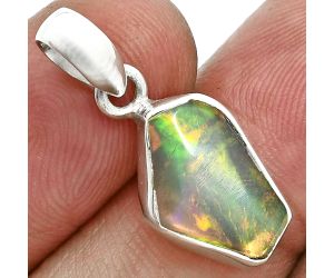 Ethiopian Opal Rough Pendant SDP157108 P-1001, 9x14 mm