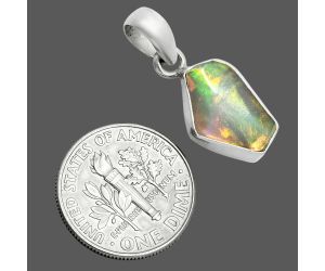 Ethiopian Opal Rough Pendant SDP157108 P-1001, 9x14 mm