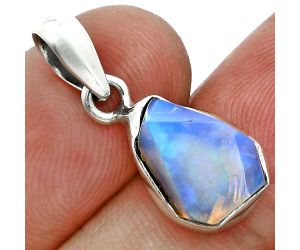 Ethiopian Opal Rough Pendant SDP157110 P-1001, 9x12 mm