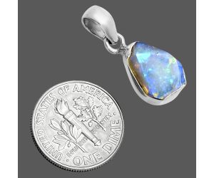 Ethiopian Opal Rough Pendant SDP157110 P-1001, 9x12 mm