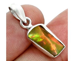 Ethiopian Opal Rough Pendant SDP157111 P-1001, 7x14 mm