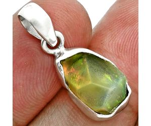 Ethiopian Opal Rough Pendant SDP157113 P-1001, 9x14 mm