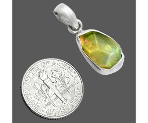 Ethiopian Opal Rough Pendant SDP157113 P-1001, 9x14 mm