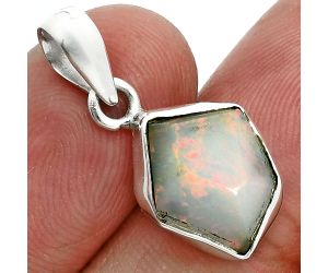 Ethiopian Opal Rough Pendant SDP157114 P-1001, 11x13 mm