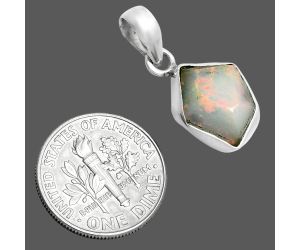 Ethiopian Opal Rough Pendant SDP157114 P-1001, 11x13 mm