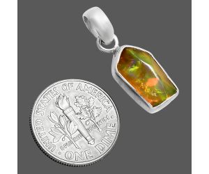 Ethiopian Opal Rough Pendant SDP157120 P-1001, 7x14 mm